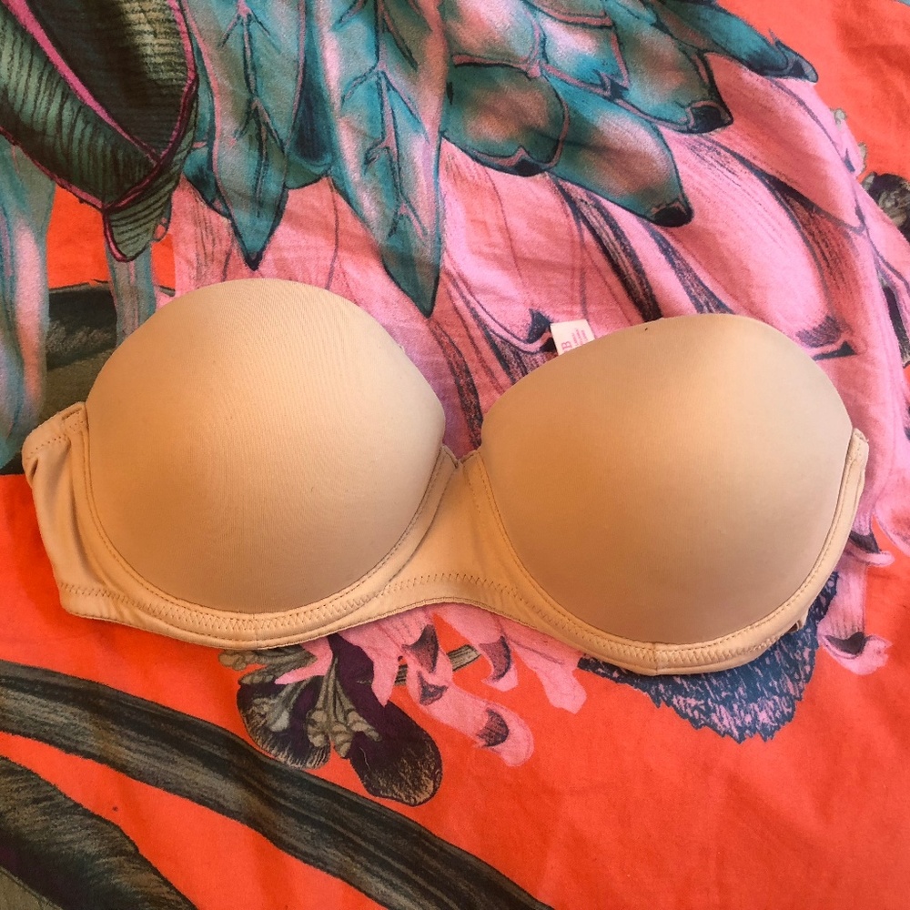 32B PINK/Victoria Secret Strapless Bra